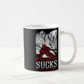 Sommer Ist zum Kotzen Schneewinters Snowboarden fü Kaffeetasse