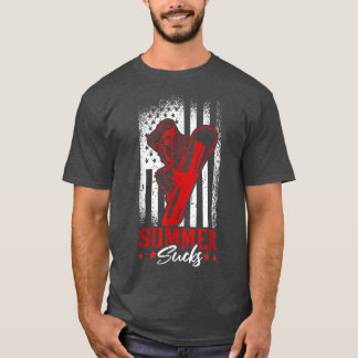 Sommer Ist zum Kotzen Schneewinters Snowboarden fü T-Shirt