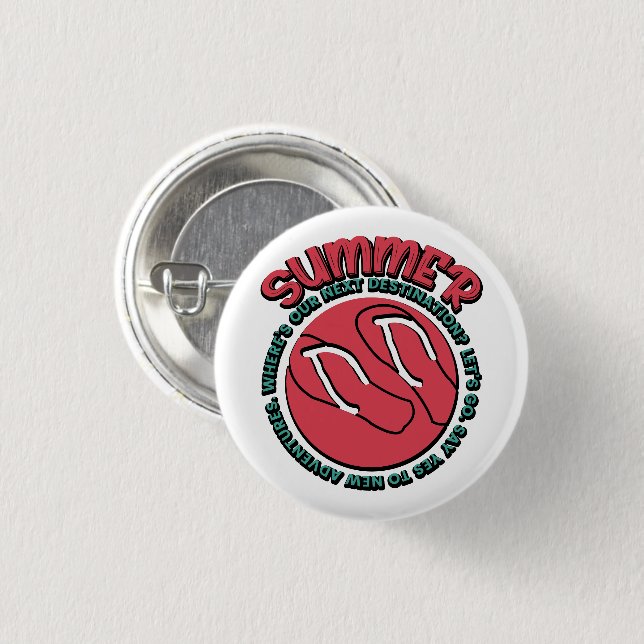 Sommer | Ja zu neuen Abenteuern Button (Vorne & Hinten)
