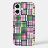 Sommer-Karo Rosa Madras Patchwork