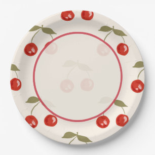 Sommer-Kirschen Pappteller