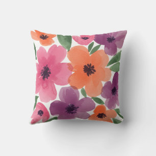 Sommer-Kissen – Wasserfarben Floral Botanisch Kissen