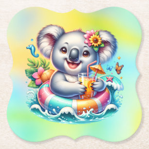 Sommer Koala Sublimations-Cliparts Untersetzer