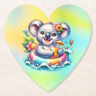 Sommer Koala Sublimations-Cliparts Untersetzer