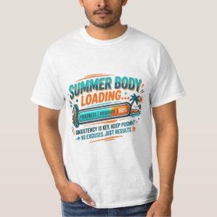 Sommer-Körper Lade-Shirt Gym Workout Ziel T-Shirt