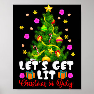 Sommer Lass Uns Feiern Weihnachten Im Juli Trocal  Poster