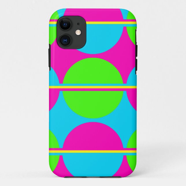 Sommer-Limone grüne heißes Rosa-aquamarine Case-Mate iPhone Hülle (Rückseite)