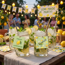 Sommer-Limonen-Party-Getränk-Anhänger