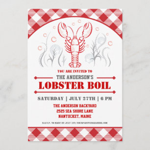 Sommer-Lobster-Koch-Picknick-Party-Einladung Einladung