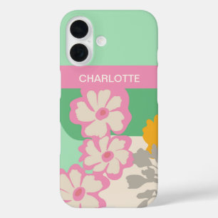 Sommer-Margeriten Farbblöcke Moderne Floral iPhone 16 Hülle