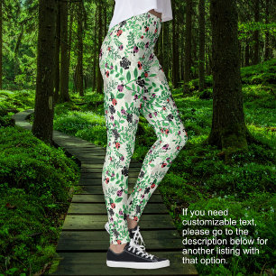 Sommer - Marienkäfer, Schmetterlinge und Blätter Leggings
