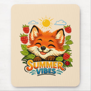 Sommer-Mauspad mit einem Fuchsmotiv Mousepad