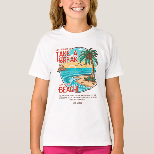 Sommer Miami T-Shirt (Vorderseite)