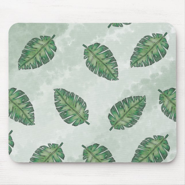 Sommer mit grünem Leaf Mousepad (Vorne)