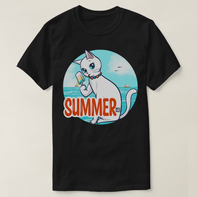 Sommer mit Popsität T-Shirt (Design vorne)
