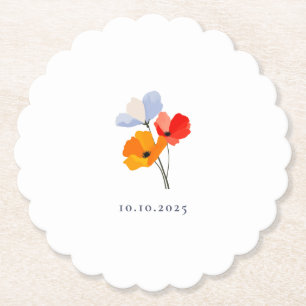 Sommer Mohn Special Event Datum Showdusche Untersetzer