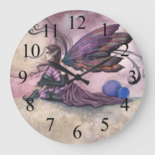 Sommer Mond Feen Fantasy Kunst Wanduhr