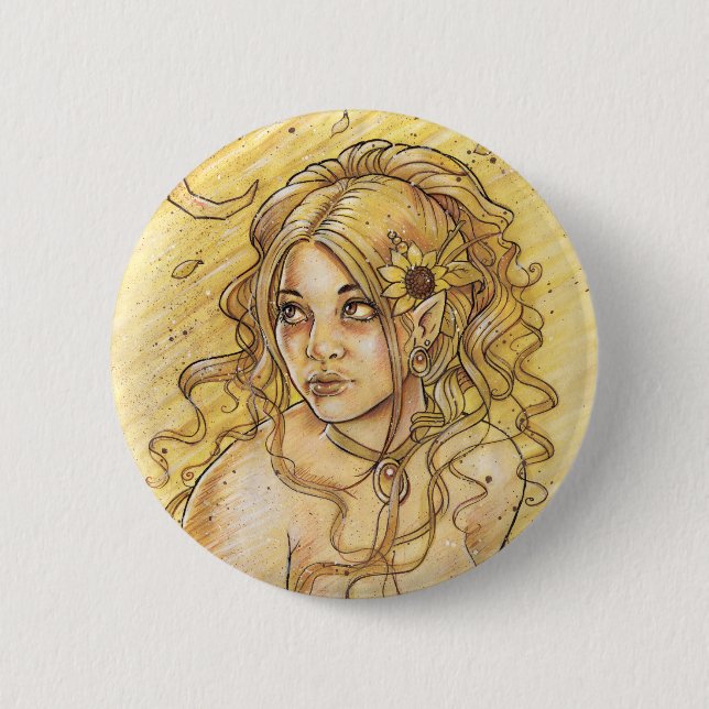 Sommer-Mond-Knopf Button (Vorderseite)