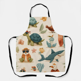 Sommer-Mood All-Over Print Schürze Geschenk