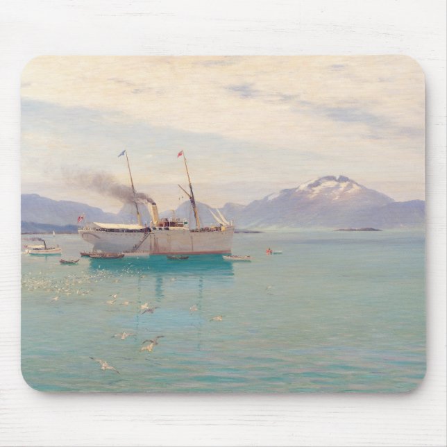 Sommer-Morgen bei Molde, 1892 Mousepad (Vorne)