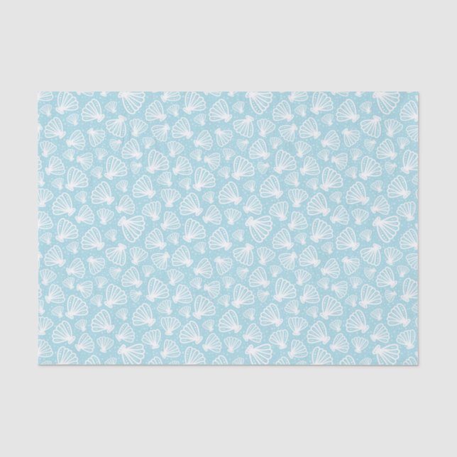 Sommer-Muschel-Muster Seidenpapier (Vorderseite)