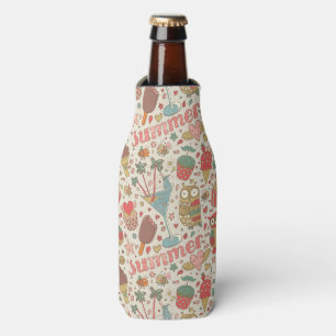 Sommer-Muster mit Eiscreme Flaschenkühler