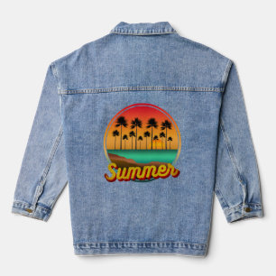 Sommer Natur Sonnenuntergang Jeansjacke