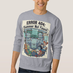 Sommer nicht gefunden - Funny Retro Robot Sweatshirt