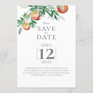 Sommer Obstgarten Save the Date Einladung