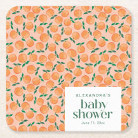 Sommer Orangen Frucht Rosa Baby Shower Custom