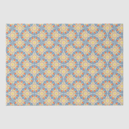 Sommer-Orangen und Zitronen Kunst-Déco Fans Seidenpapier