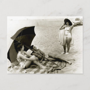 Sommer Oregon Strand - Vintage-Foto Postkarte