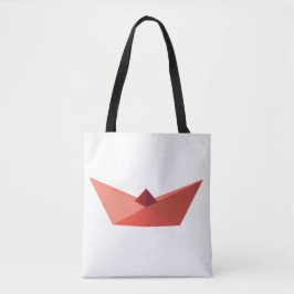 Sommer, Origami-Hutboot, All-Over-Print-Tote-Beute Tasche