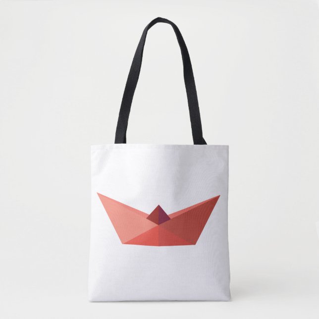 Sommer, Origami-Hutboot, All-Over-Print-Tote-Beute Tasche (Vorderseite)