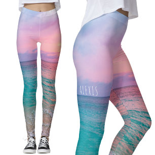 Sommer-Ozean-Sonnenuntergangs-Leggings Leggings