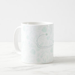Sommer Perlen Wasserfarben Ozean Design Kaffeetasse