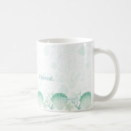 Sommer-Perlmutt-Wasserfarben-Ozean-Design Kaffeetasse