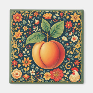 Sommer-Pfirsich-Magnet Magnet
