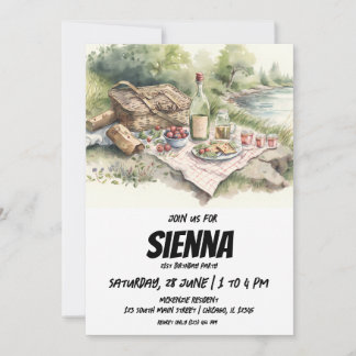 Sommer Picnic Seeblick Einladung