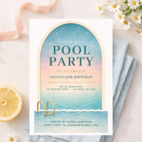 Sommer-Poolparty-Geburtstag