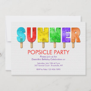 Sommer-Pops-Einladungen Einladung
