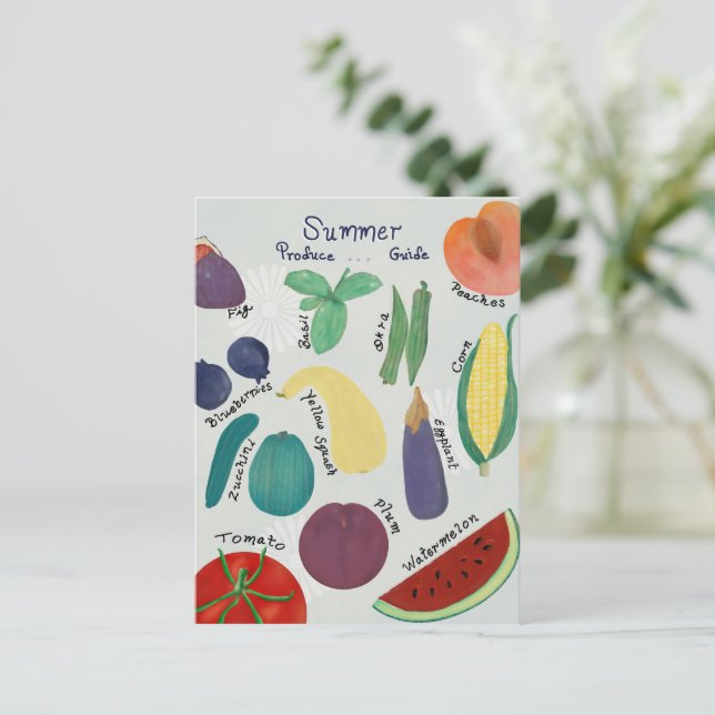 Sommer-Produktführer Postkarte (Stehend Vorderseite)