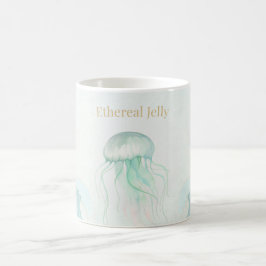 Sommer-Quallen-Wasserfarben-Ozean-Design Kaffeetasse