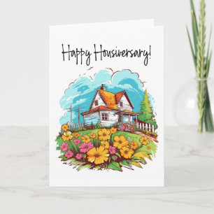 Sommer Ranch 1-Jahres-Hochzeit-Jubiläumskarte Karte