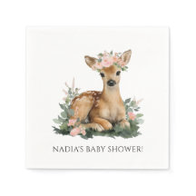 Sommer Reh Wasserfarbe Babyparty