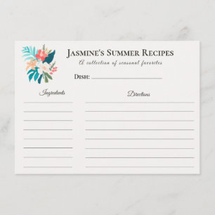 Sommer-Rezeptkarte   Zitrus- und Blumenküche Ankündigung