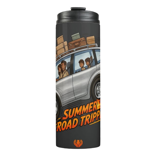 Sommer-Roadtrip Thermosbecher (Vorderseite)