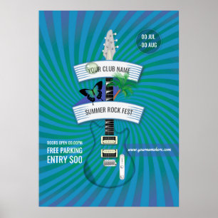 Sommer-Rock-Festival-Logo-Einladung Poster