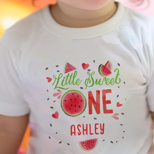 Sommer Rot in einer Melone, Mädchen 1. Geburtstag Baby T-shirt