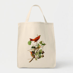 Sommer-rote Vogel-John James Audubon-Vögel Amerik Tragetasche